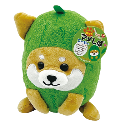 ぬいぐるみクッション　マメしば　ゴーヤー