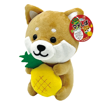 ぬいぐるみクッション　マメしば　パイナップル