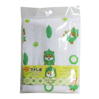 ハンドタオル　マメしば　ゴーヤー