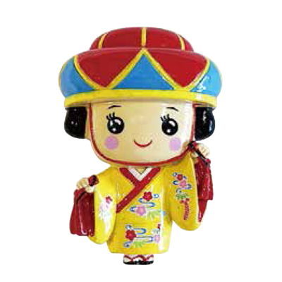 ポリマグネット 琉装　花笠