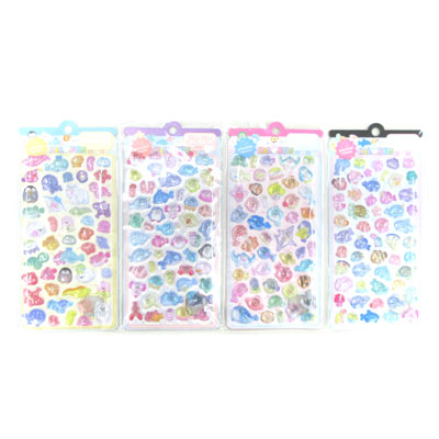 ぷかぷかシール　マリン 4種アソート