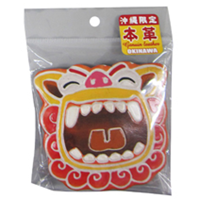 レザーコインパース シーサー　ｵﾚﾝｼﾞ (319-417)