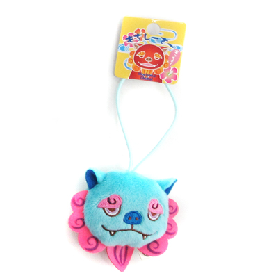 もちシーサー フェイスマスコット　ﾗｲﾄﾌﾞﾙｰ