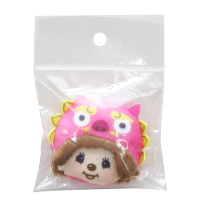 モンチッチ フェイス マグネット　シーサーピンク