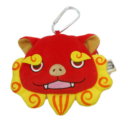 もちしーさー フェイスポーチ　レッド