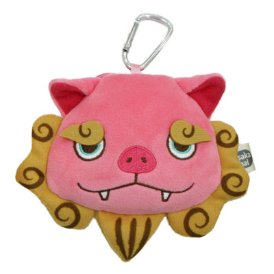 もちしーさー フェイスポーチ　ピンク