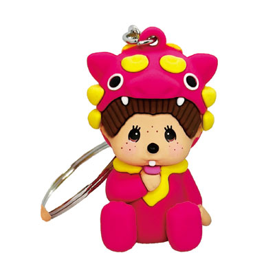 66102モンチッチ シーサーピンク　ｷｰﾁｪｰﾝﾏｽｺｯﾄ