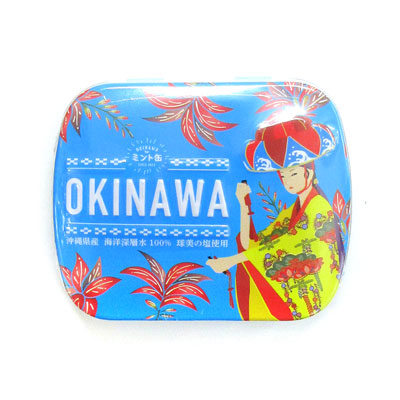 ＯKINAWAミント缶　花笠(ソルト味)14ｇ