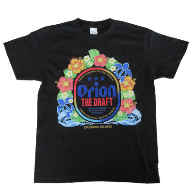オリオン　ハイビスカス Ｔシャツ　ブラック Ｌ